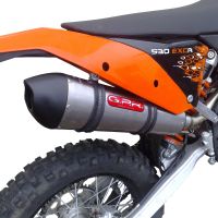 Escape compatível com Ktm XC-F 350 2011-2015, Gpe Ann. titanium, Escape legal, homologado, silenciador com db killer removível e tubo de ligação específico 