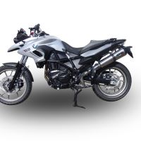 Escape compatível com Bmw F 700 Gs 2011-2015, Gpe Ann. titanium, Escape legal, homologado, silenciador com db killer removível e tubo de ligação específico 