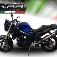 Escape compatível com Bmw F 800 R 2009-2014, Gpe Ann. titanium, Escape legal, homologado, silenciador com db killer removível e tubo de ligação específico 