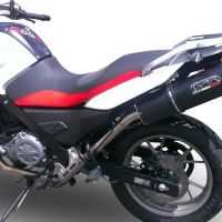 Escape compatível com Bmw G 650 Gs -Sertao 2010-2016, Furore Poppy, Escape legal, homologado, silenciador com db killer removível e tubo de ligação específico 