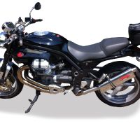 Escape compatível com Moto Guzzi Griso 850 2006-2015, Trioval, Escape legal, homologado, silenciador com db killer removível e tubo de ligação específico 