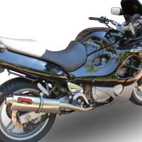 Escape compatível com Suzuki Gsf 650 Bandit - S 2005-2006, Trioval, Escape legal, homologado, silenciador com db killer removível e tubo de ligação específico 