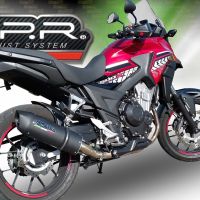 Escape compatível com Honda Cb 400 X 2019-2025, Furore Evo4 Nero, Escape legal, homologado, silenciador com db killer removível e tubo de ligação específico 