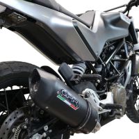 Escape compatível com Husqvarna Svartpilen 401 2021-2023, Furore Evo4 Nero, Escape legal, homologado, silenciador com db killer removível e tubo de ligação específico 