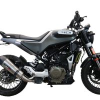 Escape compatível com Husqvarna Vitpilen 401 2020-2020, GP Evo4 Titanium, Escape legal, homologado, silenciador com db killer removível e tubo de ligação específico 