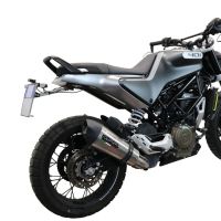 Escape compatível com Husqvarna Vitpilen 401 2020-2020, GP Evo4 Titanium, Escape legal, homologado, silenciador com db killer removível e tubo de ligação específico 