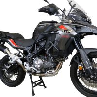 Escape compatível com Benelli Trk 502 X 2021-2024, Furore Evo4 Nero, Escape legal, homologado, silenciador com db killer removível e tubo de ligação específico 