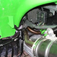 Escape compatível com Kawasaki Kfx 700 2004-2011, Deeptone Atv, Homologado e legal, sistema de escape completo com duplos silenciadores, com db killer removível e coletor específico 