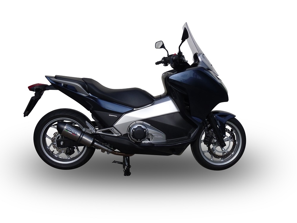 Escape compatível com Honda Integra 750 2014-2015, Gpe Ann. titanium, Escape legal, homologado, silenciador com db killer removível e tubo de ligação específico 