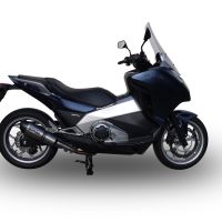 Escape compatível com Honda Integra 700 2012-2013, Gpe Ann. titanium, Escape legal, homologado, silenciador com db killer removível e tubo de ligação específico 