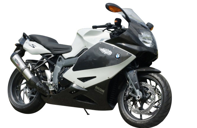 Escape compatível com Bmw K 1200 S -R 2004-2008, Gpe Ann. titanium, Escape legal, homologado, silenciador com db killer removível e tubo de ligação específico 