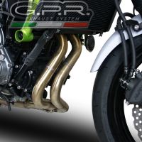 Escape compatível com Kawasaki Z 650 2021-2022, GP Evo4 Titanium, Sistema homologado com catalisador linha completa, silencioso mais coletor 