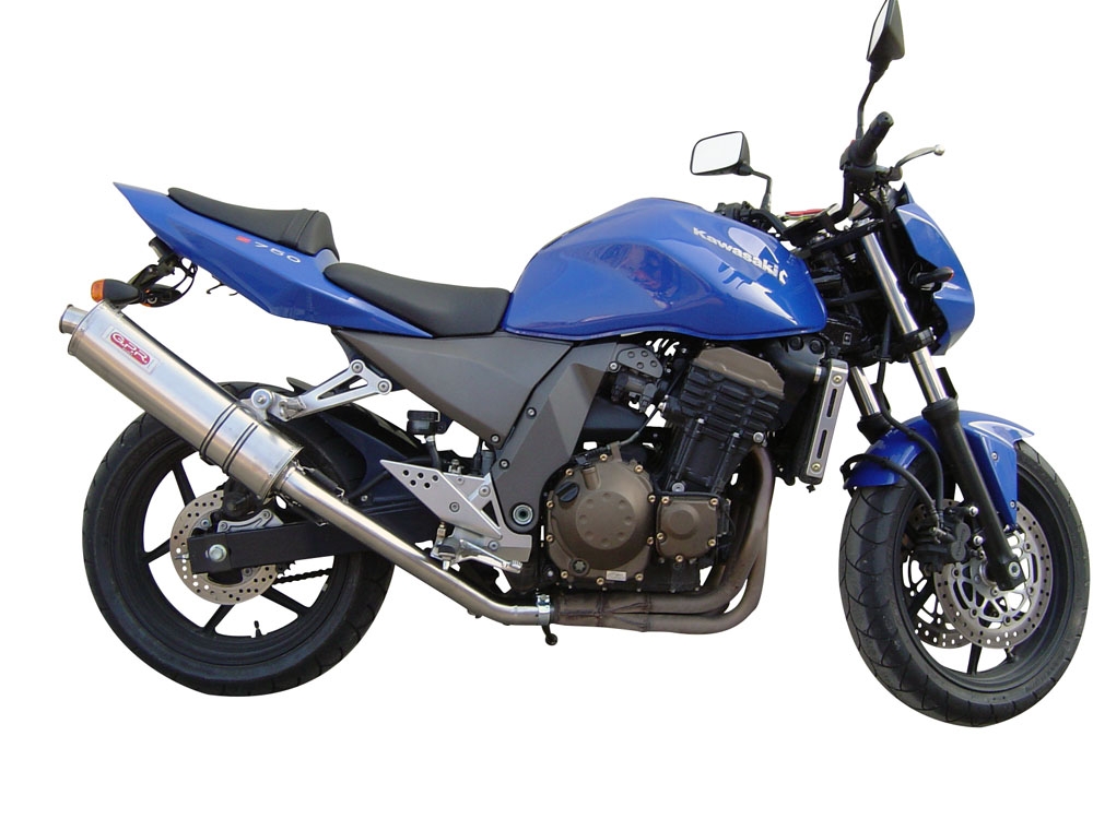 Escape compatível com Kawasaki Z 750 - S 2004-2006, Trioval, Escape legal, homologado, silenciador com db killer removível e tubo de ligação específico 