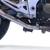 Escape compatível com Kawasaki Z1000 2003-2006, Trioval, Par de terminais de exaustão aprovados, com db killer removível, catalisadores e tubo de conexão específico 