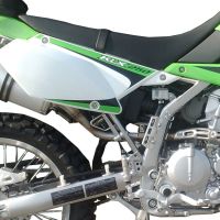 Escape compatível com Kawasaki KLX 250 SF 2009-2012, Satinox , Sistema homologado,legal, linha completa, incluindo db killer removível mais coletor 