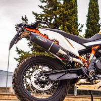 Escape compatível com Husqvarna Norden 901 2022-2024, Furore Evo4 Nero, Escape legal, homologado, silenciador com db killer removível e tubo de ligação específico 