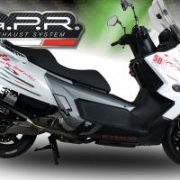 Escape compatível com Kymco Myroad 700 2012-2016, Power Bomb, Escape legal, homologado, silenciador com catalisador, db killer removível e tubo de ligação específico 