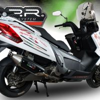 Escape compatível com Kymco Myroad 700 2012-2016, Power Bomb, Escape legal, homologado, silenciador com catalisador, db killer removível e tubo de ligação específico 