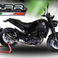 Escape compatível com Benelli Leoncino 500 2017-2024, GP Evo4 Poppy, Escape legal, homologado, silenciador com db killer removível e tubo de ligação específico 