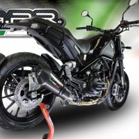 Escape compatível com Benelli Leoncino 500 2017-2024, GP Evo4 Poppy, Escape legal, homologado, silenciador com db killer removível e tubo de ligação específico 