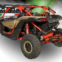 Escape compatível com Can Am Maverick X3 Turbo Buggy 2017-2024, Deeptone Atv, Escape legal, homologado, silenciador com db killer removível e tubo de ligação específico 