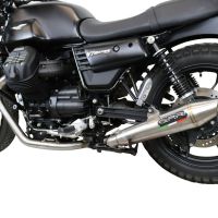 Escape compatível com Moto Guzzi V7 III Special-Stone-Carbon 2017-2018, Vintacone, Escape Racing, linha completa, fornecido com coletor específico, artigo sem homologação 