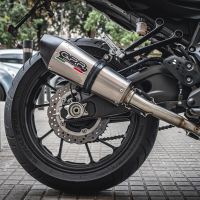 Escape compatível com Yamaha Mt-07 2017-2020, GP Evo4 Titanium, Sistema homologado com catalisador linha completa, silencioso mais coletor 