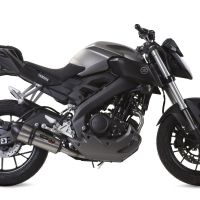 Escape compatível com Yamaha Mt 125 2017-2019, GP Evo4 Titanium, Sistema homologado com catalisador linha completa, silencioso mais coletor 