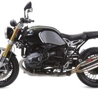 Escape compatível com Bmw R Nine-T 1200 -Pure -Racer -Urban G-S 2017-2023, Deeptone Inox, Sistema homologado com catalisador linha completa, silencioso mais coletor 