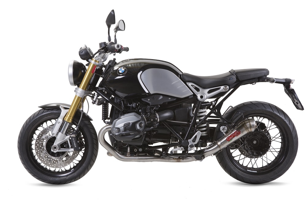 Escape compatível com Bmw R Nine-T 1200 -Pure -Racer -Scrambler -Urban G-S 2013-2016, Powercone Evo, Escape legal, homologado, silenciador com db killer removível e tubo de ligação específico 