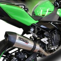 Escape compatível com Kawasaki Ninja 400 2018-2022, GP Evo4 Titanium, Escape legal, homologado, silenciador com db killer removível e tubo de ligação específico 