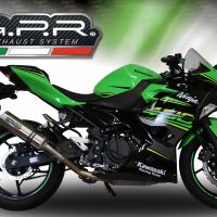 Escape compatível com Kawasaki Z 400 2018-2022, M3 Inox , Escape legal, homologado, silenciador com db killer removível e tubo de ligação específico 