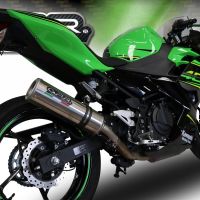 Escape compatível com Kawasaki Z 400 2018-2022, M3 Inox , Escape legal, homologado, silenciador com db killer removível e tubo de ligação específico 