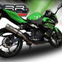 Escape compatível com Kawasaki Z 400 2018-2022, M3 Inox , Escape legal, homologado, silenciador com db killer removível e tubo de ligação específico 