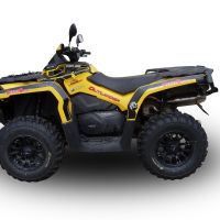 Escape compatível com Can Am Outlander 500 2013-2015, Deeptone Atv, Escape legal, homologado, silenciador com db killer removível e tubo de ligação específico 