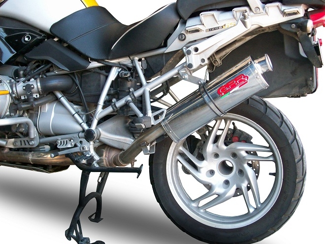 Escape compatível com Bmw R 1200 Gs -Adventure 2004-2009, Trioval, Escape legal, homologado, silenciador com db killer removível e tubo de ligação específico 