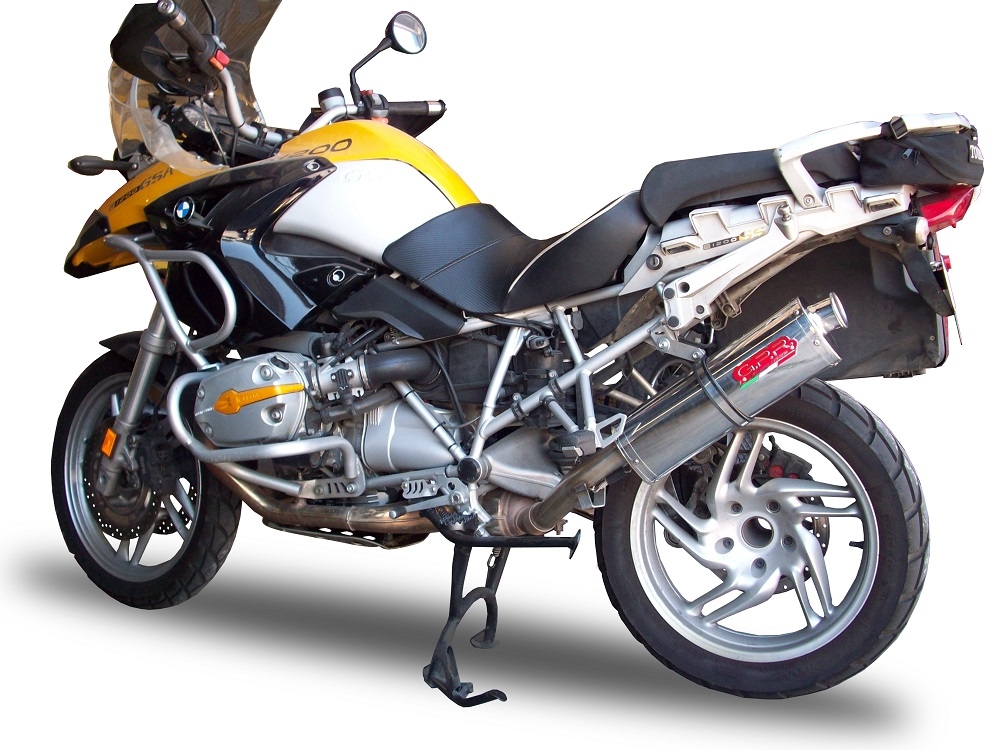 Escape compatível com Bmw R 1200 Gs -Adventure 2005-2009, Trioval, Escape legal, homologado, silenciador com db killer removível e tubo de ligação específico 