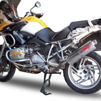 Escape compatível com Bmw R 1200 Gs -Adventure 2005-2009, Trioval, Escape legal, homologado, silenciador com db killer removível e tubo de ligação específico 