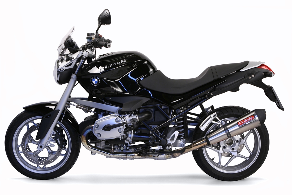 Escape compatível com Bmw R 1200 R 2006-2010, Gpe Ann. titanium, Escape legal, homologado, silenciador com db killer removível e tubo de ligação específico 