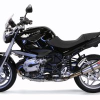 Escape compatível com Bmw R 1200 R 2006-2010, Gpe Ann. titanium, Escape legal, homologado, silenciador com db killer removível e tubo de ligação específico 