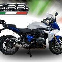 Escape compatível com Bmw R 1200 Rs Lc 2017-2019, Furore Evo4 Nero, Escape legal, homologado, silenciador com db killer removível e tubo de ligação específico 