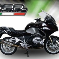 Escape compatível com Bmw R 1200 Rt Lc 2014-2016, Trioval, Escape legal, homologado, silenciador com db killer removível e tubo de ligação específico 