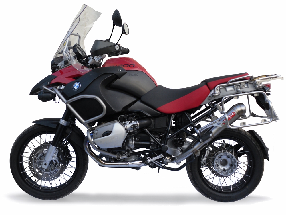 Escape compatível com Bmw R 1200 Gs -Adventure 2010-2012, Powercone Evo, Escape legal, homologado, silenciador com db killer removível e tubo de ligação específico 