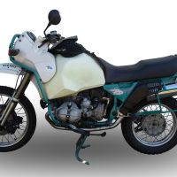 Escape compatível com Bmw R 100 Gs 1987-1996, Trioval, Escape legal, homologado, silenciador com db killer removível e tubo de ligação específico 