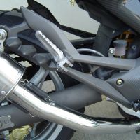 Escape compatível com Cagiva Raptor 1000 2000-2003, Trioval, Par de silenciosos de escape homologadas, com db killer removível e tubos de ligação específicos 