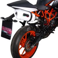 Escape compatível com Ktm Rc 200 2014-2021, Albus Ceramic, Escape legal, homologado, silenciador com db killer removível e tubo de ligação específico 