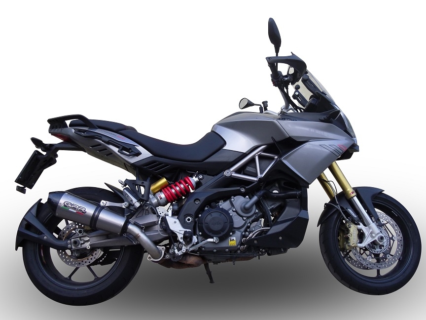 Escape compatível com Aprilia Caponord 1200 2013-2016, Gpe Ann. titanium, Escape legal, homologado, silenciador com db killer removível e tubo de ligação específico 