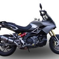 Escape compatível com Aprilia Caponord 1200 2013-2016, Gpe Ann. titanium, Escape legal, homologado, silenciador com db killer removível e tubo de ligação específico 