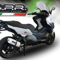 Escape compatível com Bmw C 650 Sport 2016-2020, Albus Evo4, Escape legal, homologado, silenciador com db killer removível e tubo de ligação específico 