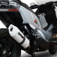 Escape compatível com Bmw C 650 Sport 2016-2020, Albus Evo4, Escape legal, homologado, silenciador com db killer removível e tubo de ligação específico 